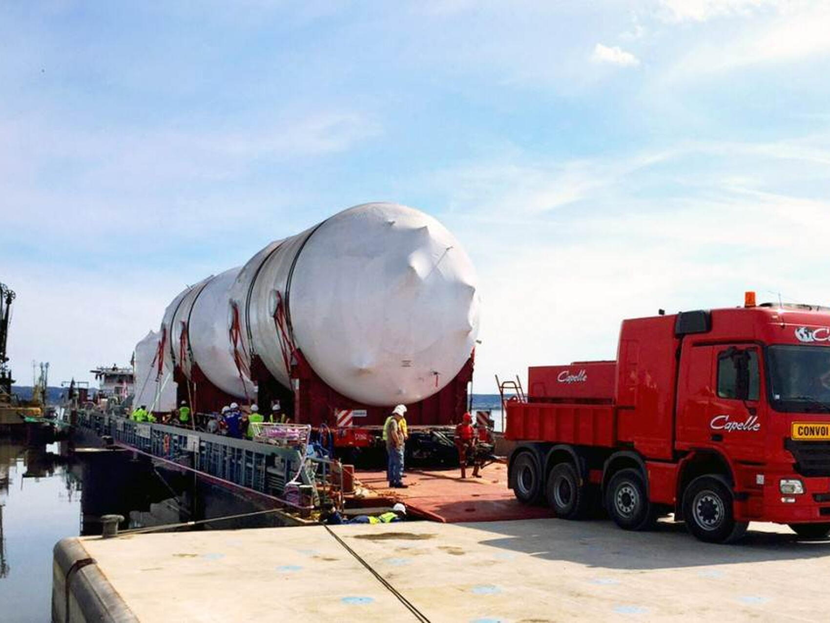 Drain tanks en route